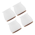 thumbnail image 2 of Monstrate Protector de silicona para patas de silla, 4 Uds., cubierta antideslizante para pies de mesa, tapa para patas de muebles de suelo de dura Cubiertas para muebles de jardín Blanco Monstrate HA005820-01, 2 of 6