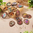 thumbnail image 5 of U8MO 16Pcs Teardrop Resin Wood Pendants Brass Earring Hooks DIY Earring Making Kits, 5 of 8
