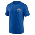 thumbnail image 2 of Men's  Royal Edmonton Oilers Earnest Will Tri-Blend T-Shirt, 2 of 3