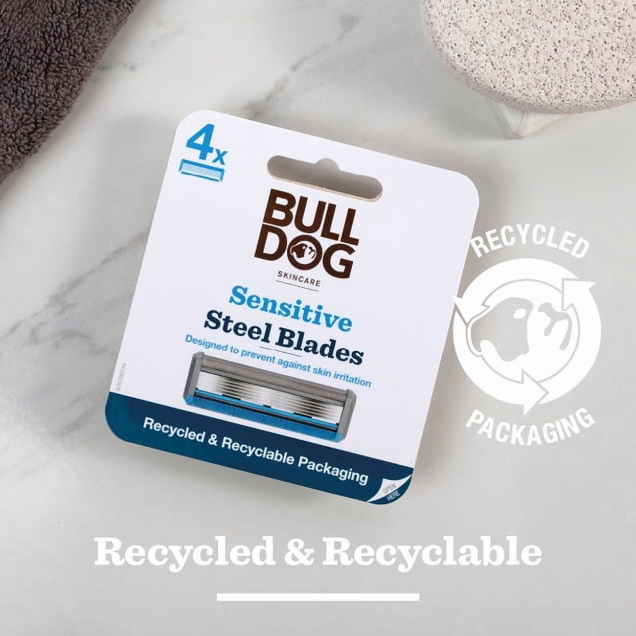 Bull Dog Skin Care Sensitive Skin Razor Blades Refills, 1 Ea, 2 Pack