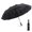 Black, variant on 24K Sturdy Frame Windproof Umbrella Compact Automatic Travel Umbrella for Women & Men