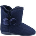 thumbnail image 3 of Fleet & Foster Womens Apple Pom Pom Slippers, 3 of 4
