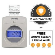 uPunch Electronic Calculating Bundle Punch Card Time Clock System 159969