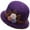 Purple, variant on Kyusrd 2023 Winter Women's Flowers Knitted Woolen Hat Ear Protection Wool Hat For The Elderly Knitted Hat