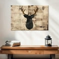 thumbnail image 2 of Elephant Stock Deer Decoration Wall Art - Horizontal Canvas Wall Art - Living Room Wall Decor - Animal Canvas - Brown And Beige Decor - 24" x 16", 2 of 8