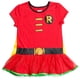 thumbnail image 4 of Vestido con leggings y capa de cosplay de Robin para niñas pequeñas de DC Comics 5T, 4 of 9