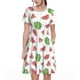 thumbnail image 1 of Disketp Hand Drawn Watermelon para Vestido de Manga Corta para Mujeres, Vestidos de Verano para Mujeres, Casual y Holgado para la Playa, 1 of 6