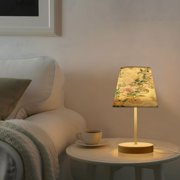 BZSMCE Table Lamp Creative Soft Blossom Elegance Pattern Simple Pattern Night Light