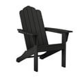thumbnail image 4 of LuXeo Marina 3-Piece Outdoor Traditional Plastic Adirondack Set in Black, 4 of 18