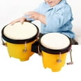 thumbnail image 6 of 4" 5" Percussion Bongos Drum Set Percussion Instrument Tunable African Hand Drum for Professionals Boys Girls Adults Gifts Yellow, 6 of 8