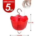 thumbnail image 2 of Ant Moat for Hummingbird Feeders 4 Pack,5 oz High Capacity，Suitable for Outdoor Patio Hanging Feeder, Garden Decoration, Sturdy and Leak-Proof(Bottle not Included, 2 of 5