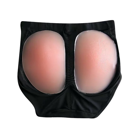 LISTHA Push Up 100% Silicone Butt Pads Buttocks Enhancer Body Shaper Tummy Control Panty Set Black S