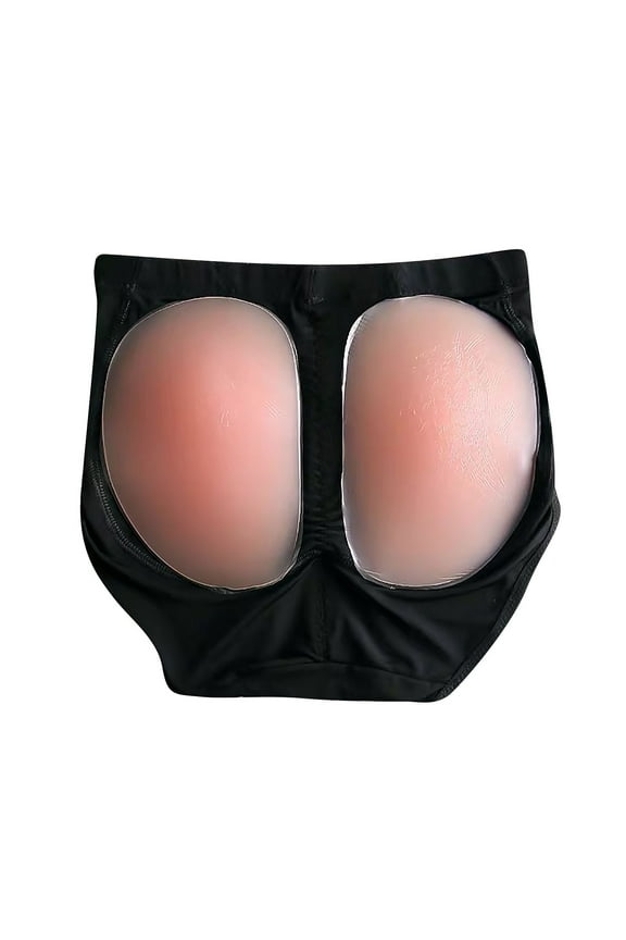 Buttocks Pads, Silicone Hip Pads, Silicone Butt Pads for Women, Butt Pads for Bigger Butt, Fake Silicone Butt Black L