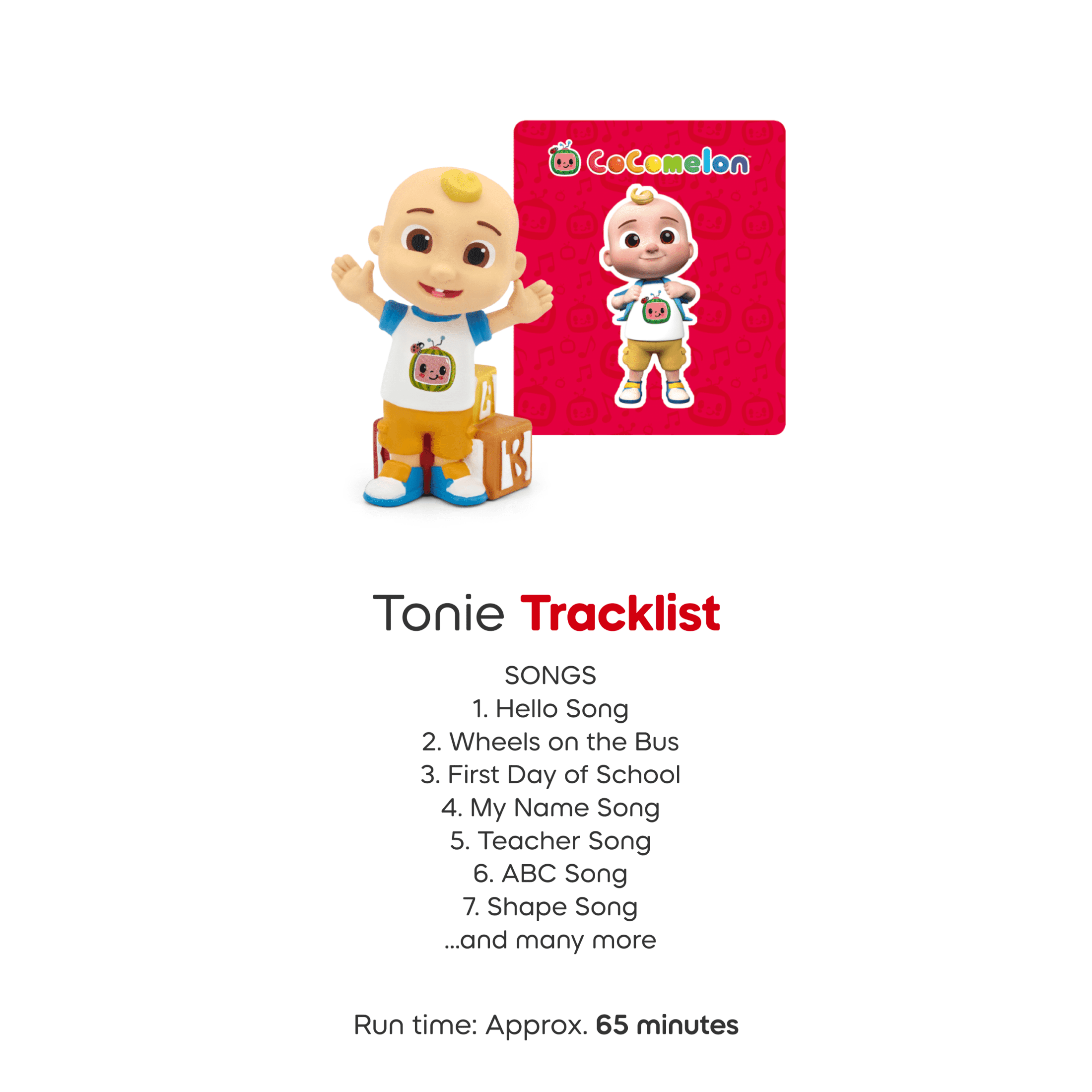 tonies Cocomelon JJ Audio Play Figurine for Portable Speaker, Small, Multicolor, Plastic, Friendship, Learning