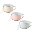 thumbnail image 2 of 3 PCS Instant Noodle Bowl with Lid,2026 New of Mug Meals W/Lid Its Mug Meals with Lids for Coffee Soups Stews Ideal,Microwave-Safe Mug Meals for Coffee,Soup,Stews,Multi-Purpose Meal Prep Container, 2 of 9
