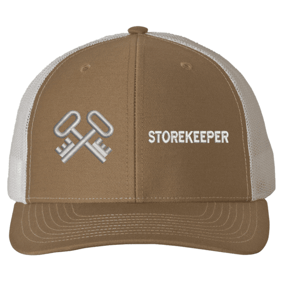 Navy Storekeeper (SK) Rating USA Mesh-Back Cap