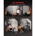 thumbnail image 3 of Home Gym Equipment Machine, Full Body Workout Machine with 150LBS Weight Stack, All in One Multifunctional Exercise Station for Home Fitness and Strength Training, 3 of 9