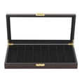 thumbnail image 6 of 15.7*7.5*2 Ebony Color Rectangular Vintage Knife Display Case Organizer Rectangular for Cool Knives, 6 of 19