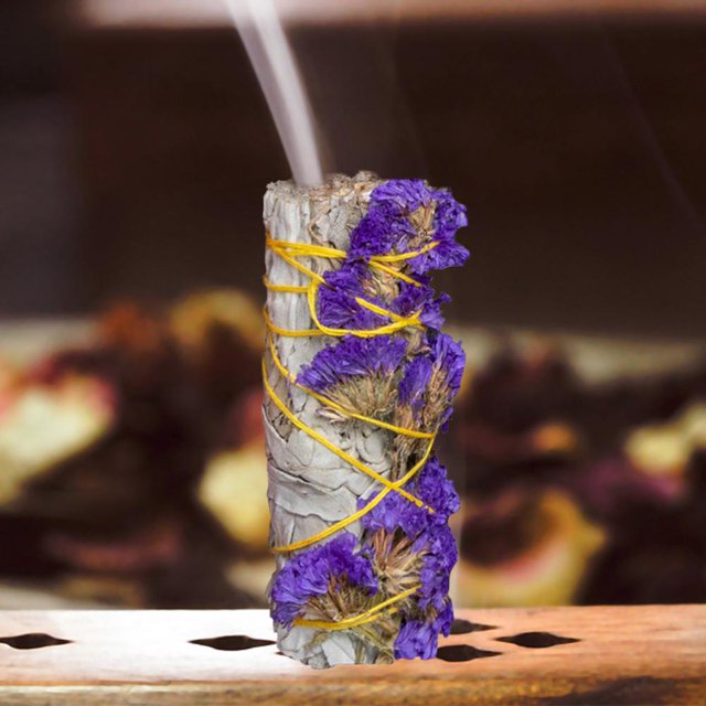 Paquete de salvia blanca natural Smudge Sticks Hoja Fragancia de purificación para el hogar
