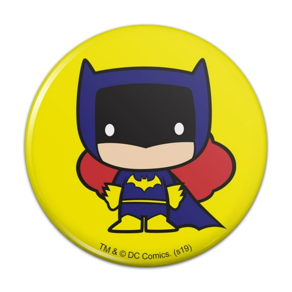 Batman Batgirl Cute Chibi Character Kitchen Refrigerator Locker Button Magnet