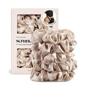 Kitsch Satin Hair Scrunchies for Adult, Multicolor Leopard, 5 Pack