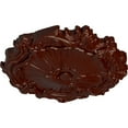 thumbnail image 3 of Ekena Millwork 16 3/4"OD x 1 3/8"P Plymouth Ceiling Medallion (Fits Canopies up to 1 5/8"), Hand-Painted Brushed Mahogany, 3 of 6