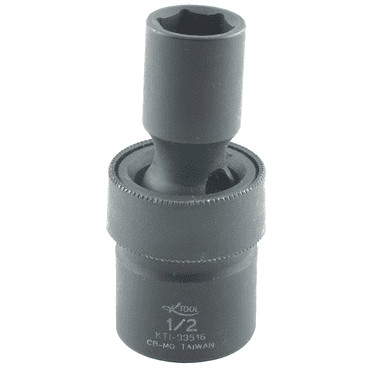 K-Tool 33516 1/2x1/2" Drive 6pt Fractional SAE Standard Impact Flex Socket