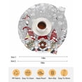 thumbnail image 6 of 15 Inch Round Placemats Set of 6, Grey Red Christmas Non Slip Heat Insulation PP Table Mats, Gnomes Xmas Tree Snowflake Gifts Birds Washable Place Mats for Kitchen Dining Party Table Decor, 6 of 7