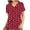 Red, variant on fartey V-Neck Scrub for Women 2025 Valentine's Day Nurse Scrubs Uniform Top with Two Waist Pockets V Neck Work Tops Lightweight Short Sleeves Workwear Tshirts