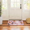 thumbnail image 3 of Yayeee Doormat for Indoor Entrance 32" x 20" Non Slippery Floor Rug, Pink Halloween Ghosts, 3 of 8