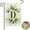 Garden Flag-D, variant on Monogram Letter A-Z Garden Flag, 12x18'''' Linen Double Sided Garden Flags for Outside, Family Last Name Initial Outdoor Decoration Flag, Suitable for Yard, Porch, Balcony (Flagpole not Included)