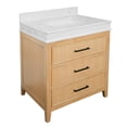 thumbnail image 6 of Kensington 30" Bathroom Vanity with Blonde Cabinet and Engineered Marble Countertop, 6 of 6