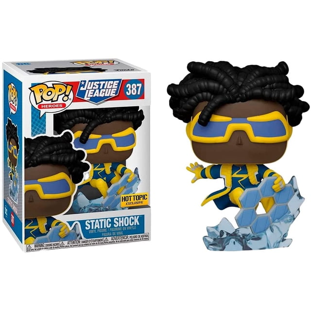 Funko DC Comics Liga de la Justicia ¡Pop! Heroes Static Shock Figura de Vinilo Exclusivo Funko