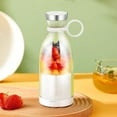 thumbnail image 6 of Portable Blender for Fresh Juice, Portable Blender for Shakes and Smoothies with 14.2 Oz Travel Cup and Lid, Usb Fast Charging for Making Fruit Juice, Milkshakes (White), 6 of 9