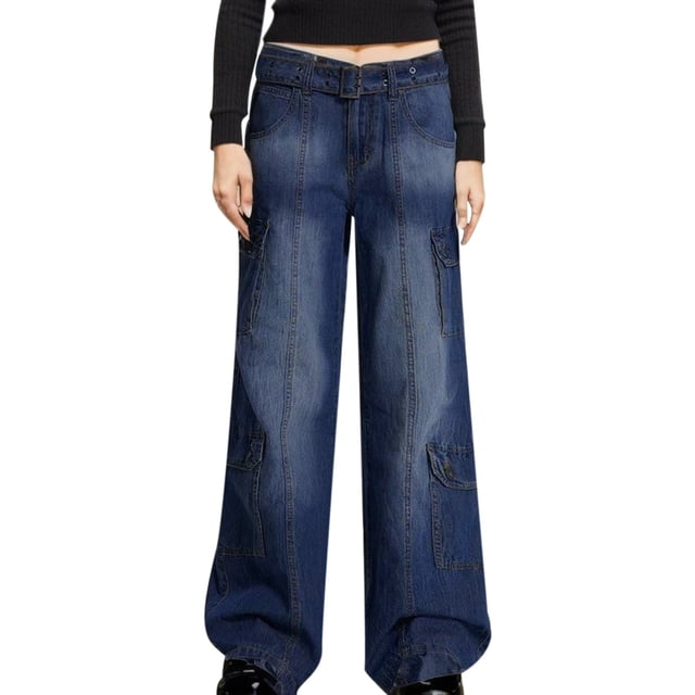 Gibobby Jeans mujer cintura alta Pantalones vaqueros ajustados a de cintura alta para mujer Vintage Retro americano otoño nuevos pantalones ajustados para estilo(Azul celeste,CH)