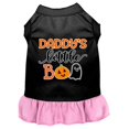 thumbnail image 1 of Mirage Pet 58-431 BKLPKXS Daddys Little Boo Screen Print Dog Dress, Black with Light Pink - Extra Small, 1 of 1