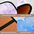 thumbnail image 3 of 4-Piece Bathroom Set with Waterproof Shower Curtain with Non-Slip Bath Mat, U-Shaped Mat & Toilet Lid Cover Pastel Purple Meadow, 3 of 8
