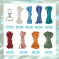 thumbnail image 2 of 6 juegos de kits para hacer llaveros, kit de llavero de macramé, llavero de flor de margarita con instrucciones, llaveros con borlas bohemias, kits de macramé con flores., 2 of 7