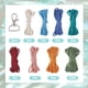 thumbnail image 2 of 6 juegos de kits para hacer llaveros, kit de llavero de macramé, llavero de flor de margarita con instrucciones, llaveros con borlas bohemias, kits de macramé con flores., 2 of 7