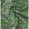 thumbnail image 1 of Soimoi Green Modal Satin Fabric Leopard Animal Skin Fabric Prints By Yard 42 Inch Wide, 1 of 6