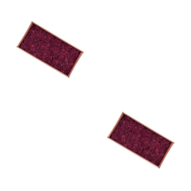 Wosthever Musgo de Reno seco Natural tratado artesanías de musgo inmortal DIY decoración Floral vino rojo Vino rojo 500g 2Conjunto