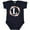 Navy Blue, variant on Inktastic Monogram Letter L Rose Floral Wreath Girls Baby Bodysuit