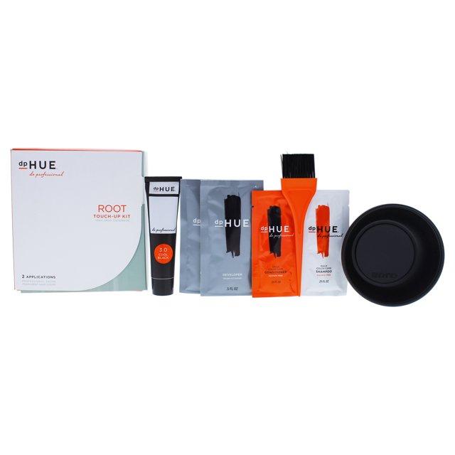Dphue Root TouchUp Kit 3.0 Cool Black , 2 Applications Hair Color