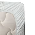 thumbnail image 3 of Ambesonne Christmas Fitted & Top Sheet Set with Sham, Snowy Woodland Holiday, White and Red, 3 of 4