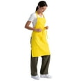 thumbnail image 3 of Chef Works Unisex Butcher Apron, Adjustable Bib Cooking Apron with Pocket, Lemon, 3 of 6