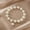 D, variant on Imitation Pearl Alphabet Tag Bracelet Elastic Cord Beaded Jewelry Fashionable Versatile Women's Trendy Accessory