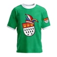 thumbnail image 2 of ZHOGXU Kids Girls T Shirts Short Sleeve Round Neck Carnival Graphic Print Comfortable Soft Fashion Festival Tees Tops For Casual Daily Wear,Green,8-9 Years, 2 of 3