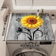 thumbnail image 4 of Flowers Washer Dryer Dust Cover Mat For Top Washing Machine, 4 of 5
