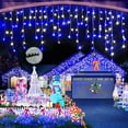 thumbnail image 1 of Guirnalda de luces navideñas Heceltt, 50 m, 1600 LED, azul y blanco, 1 of 6
