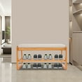 thumbnail image 2 of Shoe Storage Bench with Cushion, Shoe Storage Bench for Entryway 31.5*13.38*16.53 in, 2 of 14